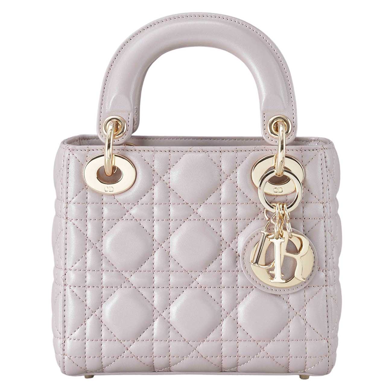 CHRISTIAN DIOR(USED)크리스찬디올 램스킨 레이디디올 미니 백
